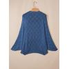 image:imageSidefeel Womens Crochet Oversized Cardigan Sweaters Spring Hollow Out Long Batwing Sleeve Summer Shrugs Lightweight SweaterAshleigh Blue