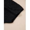 image:imageSidefeel Womens Crochet Oversized Cardigan Sweaters Spring Hollow Out Long Batwing Sleeve Summer Shrugs Lightweight SweaterBlack