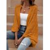 image:imageSidefeel Womens Crochet Oversized Cardigan Sweaters Spring Hollow Out Long Batwing Sleeve Summer Shrugs Lightweight SweaterGinger Yellow