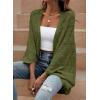 image:imageSidefeel Womens Crochet Oversized Cardigan Sweaters Spring Hollow Out Long Batwing Sleeve Summer Shrugs Lightweight SweaterGreen