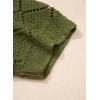 image:imageSidefeel Womens Crochet Oversized Cardigan Sweaters Spring Hollow Out Long Batwing Sleeve Summer Shrugs Lightweight SweaterGreen