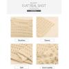 image:imageSidefeel Womens Fall Sweaters 2025 Lightweight Casual Long Sleeve Crochet Hollow Out Knit Pullover Tops ClothingApricot