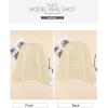 image:imageSidefeel Womens Fall Sweaters 2025 Lightweight Casual Long Sleeve Crochet Hollow Out Knit Pullover Tops ClothingApricot
