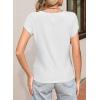 image:imageSidefeel Womens Going Out Tops Summer Short Sleeve Cardigans Button Down Crewneck Lightweight Sweater Knit Tops