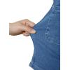 image:imageSidefeel Womens Jean Shorts Button Fly Stretchy High Waisted Summer Outfit Denim ShortsDark Blue