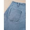 image:imageSidefeel Womens Jean Shorts Button Fly Stretchy High Waisted Summer Outfit Denim ShortsLight Blue