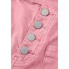 image:imageSidefeel Womens Jean Shorts Button Fly Stretchy High Waisted Summer Outfit Denim ShortsPink