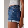image:imageSidefeel Womens Jean Shorts High Waisted Stretchy Casual Rolled Hem Zimbaplatinum Denim ShortsBlue