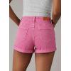 image:imageSidefeel Womens Jean Shorts High Waisted Stretchy Casual Rolled Hem Zimbaplatinum Denim ShortsHot Pink