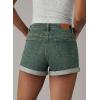 image:imageSidefeel Womens Jean Shorts High Waisted Stretchy Casual Rolled Hem Zimbaplatinum Denim ShortsVintage Blue