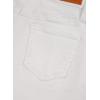 image:imageSidefeel Womens Jean Shorts High Waisted Stretchy Casual Rolled Hem Zimbaplatinum Denim ShortsWhite