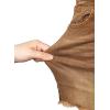 image:imageSidefeel Womens Jean Shorts High Waisted Stretchy Raw Hem Summer Denim Shorts with PocketsBrown