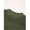 image:imageSidefeel Womens Pullover Sweaters Casual Long Sleeve Crewneck Loose Knit Jumper TopsVineyard Green