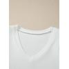 image:imageSidefeel Womens V Neck Summer Tops Ruffle Sleeveless Slim Fit T Shirts Casual Blouses 2026White