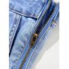 image:imageSidefeel Overalls for Women Casual Stretchy Adjustable Strap Denim Jumpsuits Wide Leg Loose Fit Cropped Jean Rompers