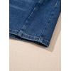 image:imageSidefeel Womens Jean Shorts High Waisted Stretchy Casual Side Seam Denim ShortsDeep Blue