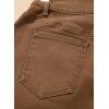image:imageSidefeel Womens Wide Leg Jeans High Waisted Stretchy Straight Leg Jeans Trendy Seamed Front Loose Denim PantsBrown