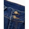 image:imageSidefeel Womens Wide Leg Jeans High Waisted Stretchy Straight Leg Jeans Trendy Seamed Front Loose Denim PantsDeep Blue
