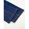 image:imageSidefeel Womens Wide Leg Jeans High Waisted Stretchy Straight Leg Jeans Trendy Seamed Front Loose Denim PantsDeep Blue