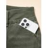 image:imageSidefeel Womens Wide Leg Jeans High Waisted Stretchy Straight Leg Jeans Trendy Seamed Front Loose Denim PantsGreen