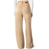 image:imageSidefeel Womens Wide Leg Jeans High Waisted Stretchy Straight Leg Jeans Trendy Seamed Front Loose Denim PantsKhaki
