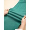 image:imageSidefeel Womens Wide Leg Jeans High Waisted Stretchy Straight Leg Jeans Trendy Seamed Front Loose Denim PantsLake Green