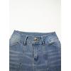 image:imageSidefeel Womens Wide Leg Jeans High Waisted Stretchy Straight Leg Jeans Trendy Seamed Front Loose Denim PantsVintage Blue