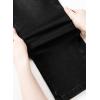image:imageSidefeel Womens Straight Leg Jeans High Waisted Stretchy Rhinestone Wide Leg Denim PantsBlack