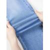 image:imageSidefeel Womens Straight Leg Jeans High Waisted Stretchy Rhinestone Wide Leg Denim PantsLight Blue