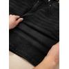 image:imageSidefeel Womens Jean Skirt High Waist Drawstring Stretchy Casual Summer Loose Fit Trendy Mini Denim Skirt with PocketsBlack