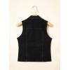 image:imageSidefeel Womens Denim Vest Lapel Sleeveless Button Down Crop Trendy Cowgirl Outfit Jean Vest TopBlack