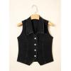 image:imageSidefeel Womens Denim Vest Lapel Sleeveless Button Down Crop Trendy Cowgirl Outfit Jean Vest TopBlack