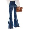 image:imageSidefeel Womens Flare Jeans Strenchy Elastic High Waisted Bell Bottom Bootcut Denim Pants91 Blue