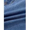 image:imageSidefeel Womens Jean Shorts High Waisted Stretchy Bermuda Raw Hem Denim Summer ShortsLight Blue