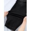 image:imageSidefeel Womens Barrel Jeans Elastic High Waisted Stretchy Baggy Wide Leg Jeans Trendy Patchwork Loose Ankle Denim PantsBlack