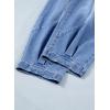 image:imageSidefeel Womens Barrel Jeans Elastic High Waisted Stretchy Baggy Wide Leg Jeans Trendy Patchwork Loose Ankle Denim PantsIceland Blue
