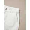 image:imageSidefeel Womens Bermuda Jean Shorts High Waisted Tummy Control Stretchy Denim Shorts with PocketsWhite