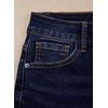 image:imageSidefeel Womens Jeans High Waisted Stretchy Cropped Skinny Jeans Trendy Cross Raw Hem Summer Capri Pants with PocketsDark Blue