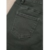 image:imageSidefeel Womens Jeans High Waisted Stretchy Cropped Skinny Jeans Trendy Cross Raw Hem Summer Capri Pants with PocketsGreen