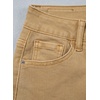 image:imageSidefeel Womens Jeans High Waisted Stretchy Cropped Skinny Jeans Trendy Cross Raw Hem Summer Capri Pants with PocketsKhaki