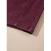 image:imageSidefeel Womens Jean Shorts High Waisted Stretchy Casual Side Seam Denim ShortsBurgundy