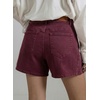 image:imageSidefeel Womens Jean Shorts High Waisted Stretchy Casual Side Seam Denim ShortsBurgundy