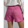 image:imageSidefeel Womens Jean Shorts High Waisted Stretchy Casual Side Seam Denim ShortsHot Pink