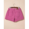 image:imageSidefeel Womens Jean Shorts High Waisted Stretchy Casual Side Seam Denim ShortsHot Pink