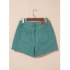 image:imageSidefeel Womens Jean Shorts High Waisted Stretchy Casual Side Seam Denim ShortsLake Green