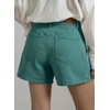 image:imageSidefeel Womens Jean Shorts High Waisted Stretchy Casual Side Seam Denim ShortsLake Green