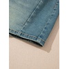 image:imageSidefeel Womens Jean Shorts High Waisted Stretchy Casual Side Seam Denim ShortsLight Retro Blue