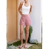 image:imageSidefeel Womens Jean Shorts High Waisted Stretchy Casual Side Seam Denim ShortsPink