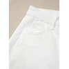 image:imageSidefeel Barrel Jeans for Women High Waisted Wide Leg Baggy Stretchy Trendy Raw Rolled Hem Capri Cropped Ankle Denim PantsWhite