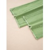 image:imageSidefeel Womens Wide Leg Jeans High Waisted Stretchy Raw Hem Zimbaplatinum Denim PantsSmoke Green